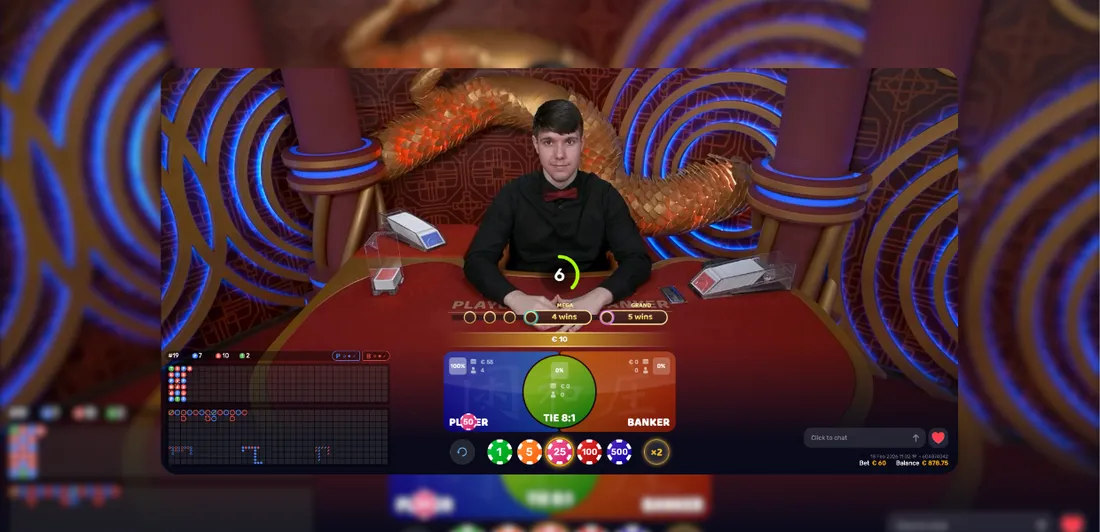 Grand Bonus Baccarat官方遊戲畫面